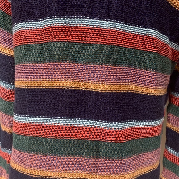 American Eagle Rainbow Striped Hooded Pullover - Picture 8 of 12